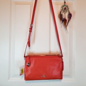 Scarlet Red Coach Crossbody Bag